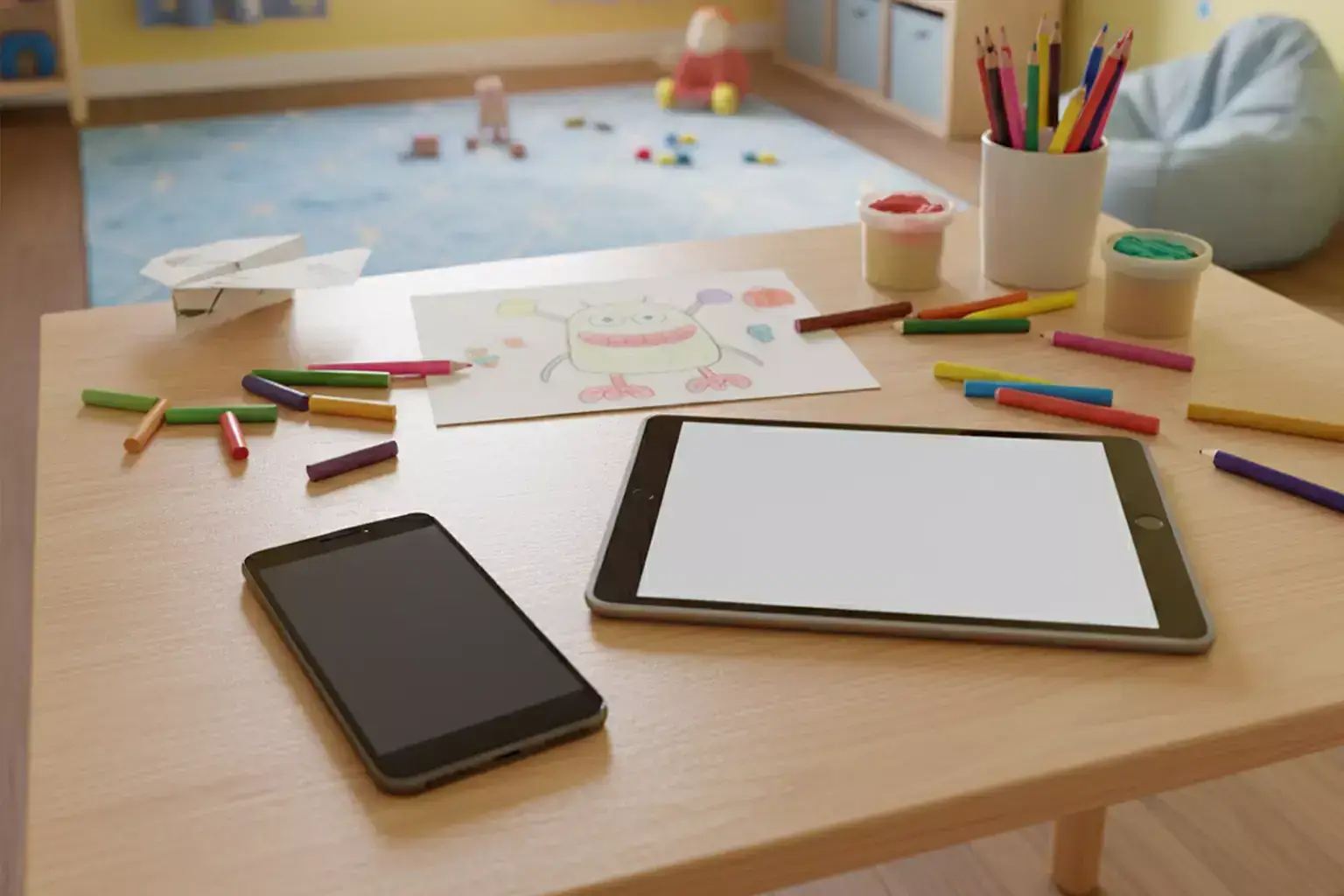 Mobile devices showing the Laffari app on screen