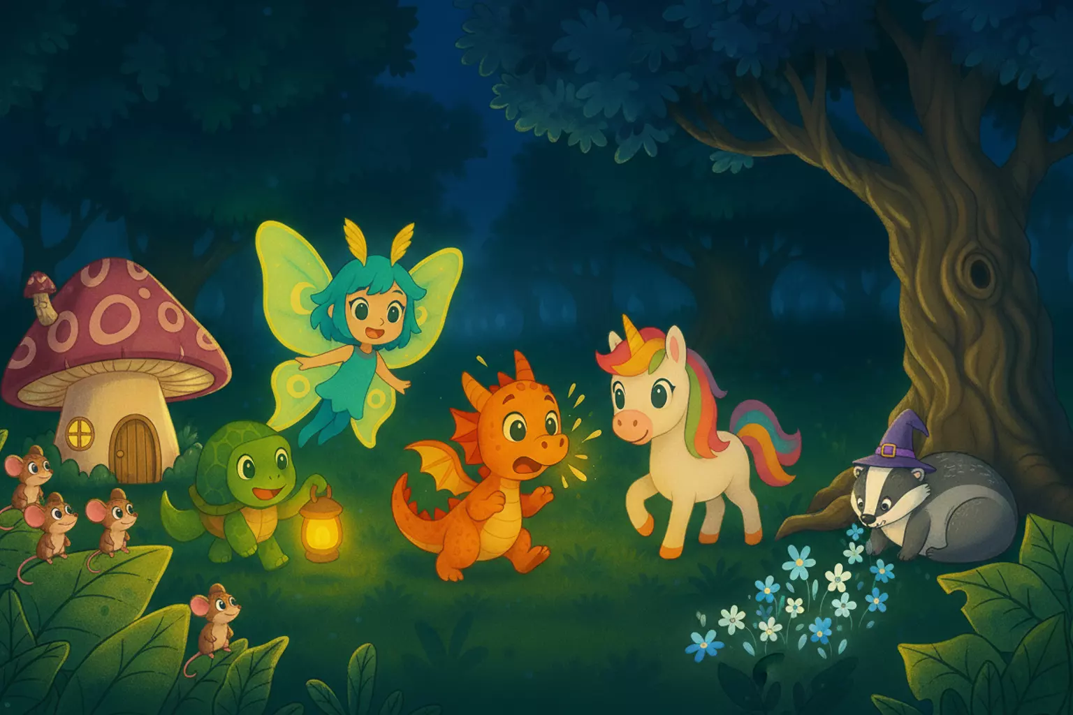 The Gentle Grove nature scene